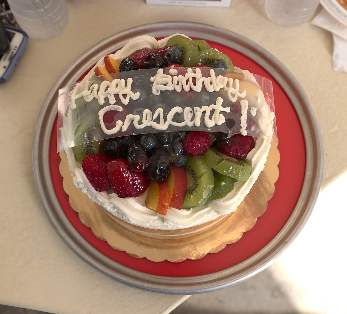 Crescent's birthday cake